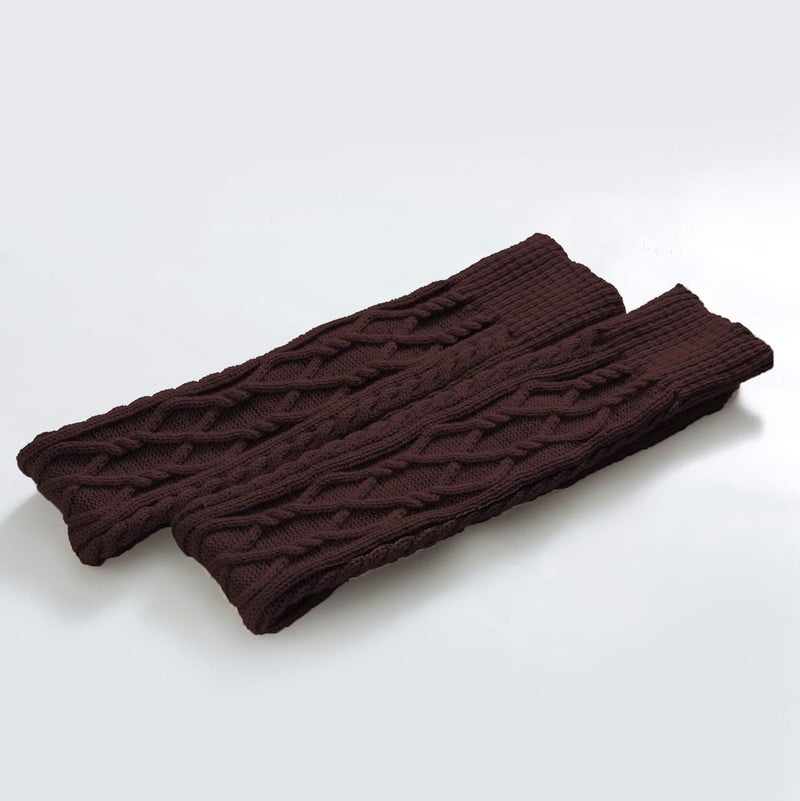 SherryDC Women's Cable Knit Thigh High Boot Socks Extra Long Winter Stockings Leg Warmers - Image 5